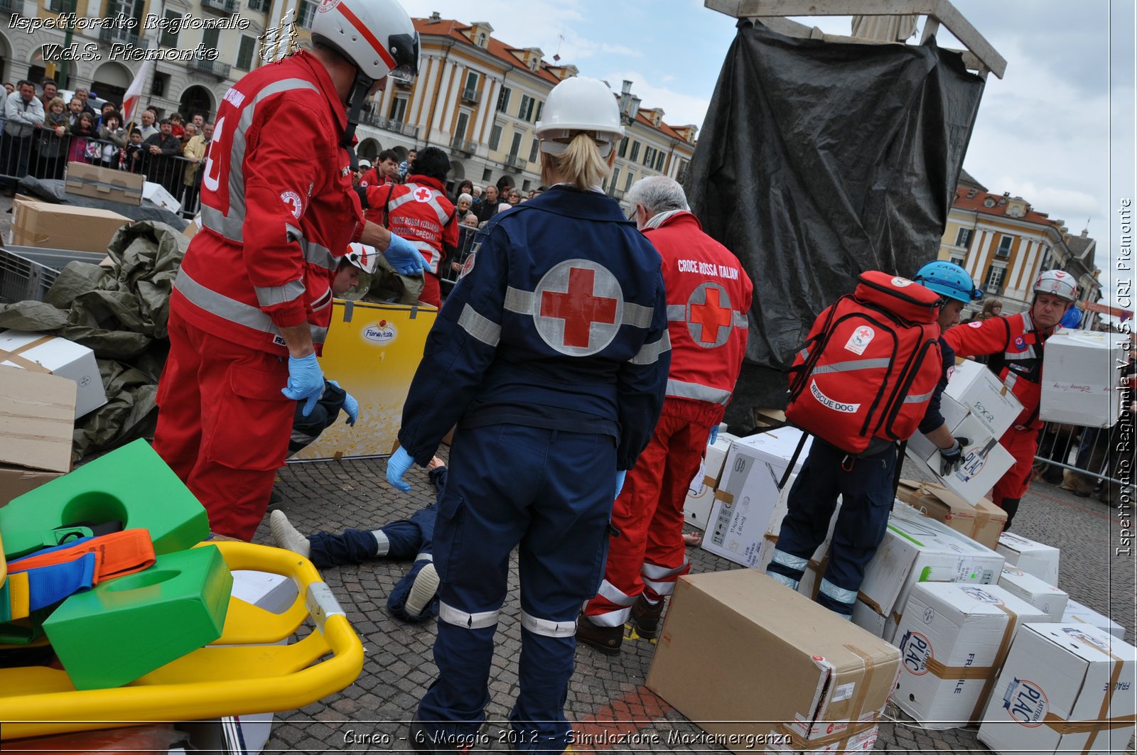 Cuneo - 6 Maggio 2012 - Simulazione Maxiemergenza- Croce Rossa Italiana - Ispettorato Regionale Volontari del Soccorso Piemonte