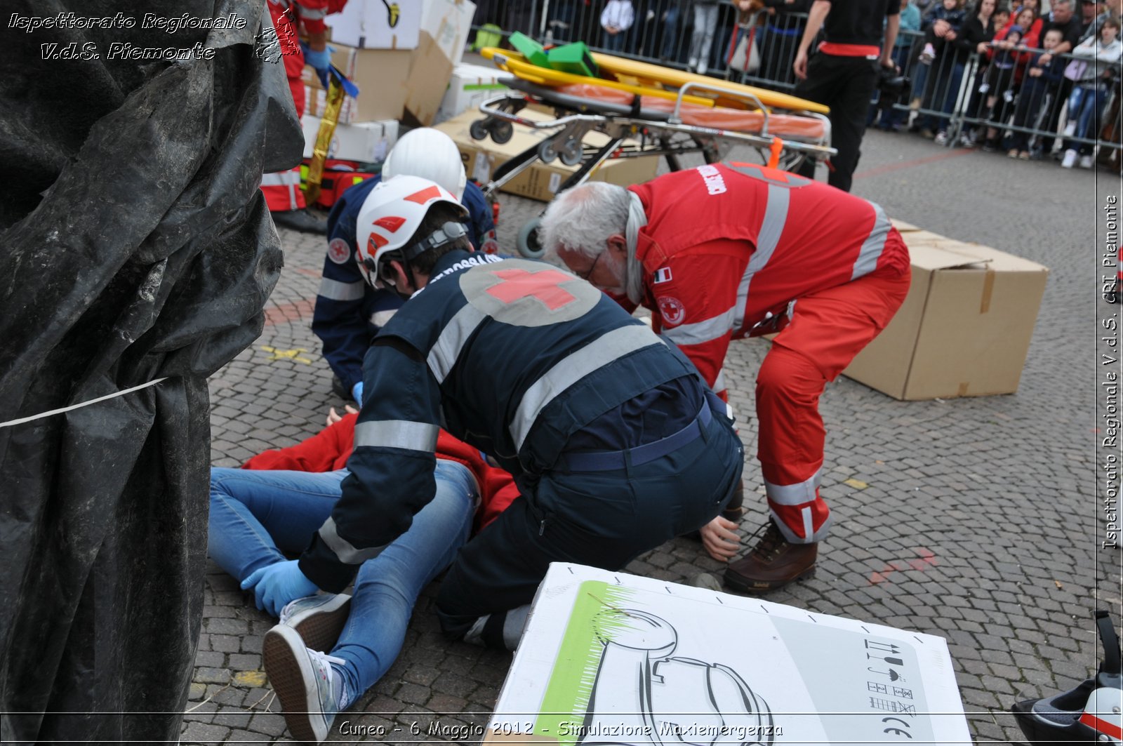 Cuneo - 6 Maggio 2012 - Simulazione Maxiemergenza- Croce Rossa Italiana - Ispettorato Regionale Volontari del Soccorso Piemonte