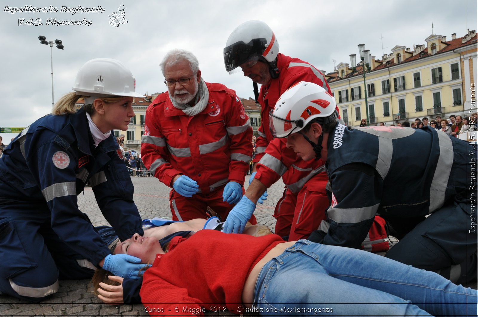 Cuneo - 6 Maggio 2012 - Simulazione Maxiemergenza- Croce Rossa Italiana - Ispettorato Regionale Volontari del Soccorso Piemonte