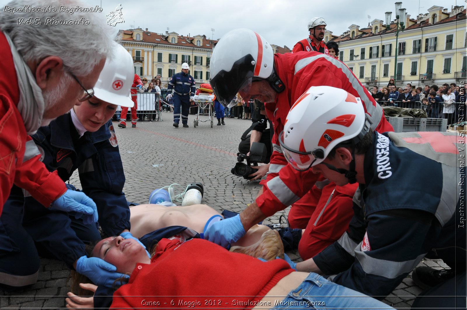 Cuneo - 6 Maggio 2012 - Simulazione Maxiemergenza- Croce Rossa Italiana - Ispettorato Regionale Volontari del Soccorso Piemonte