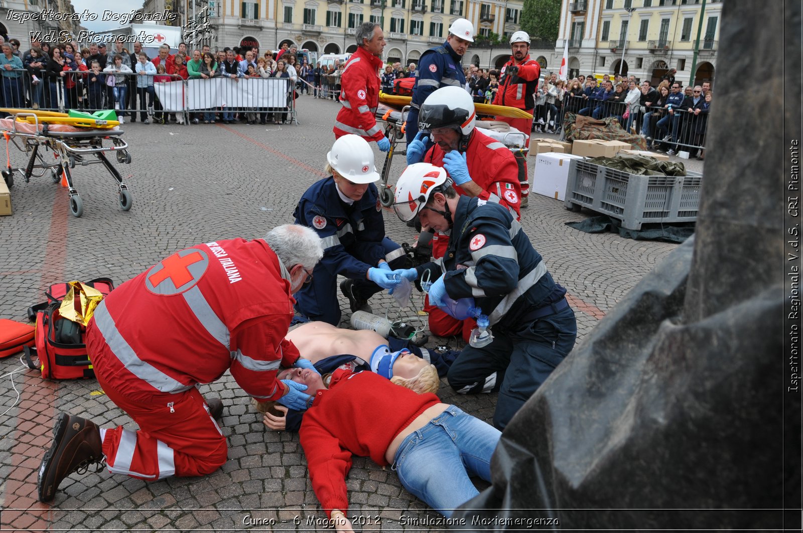 Cuneo - 6 Maggio 2012 - Simulazione Maxiemergenza- Croce Rossa Italiana - Ispettorato Regionale Volontari del Soccorso Piemonte