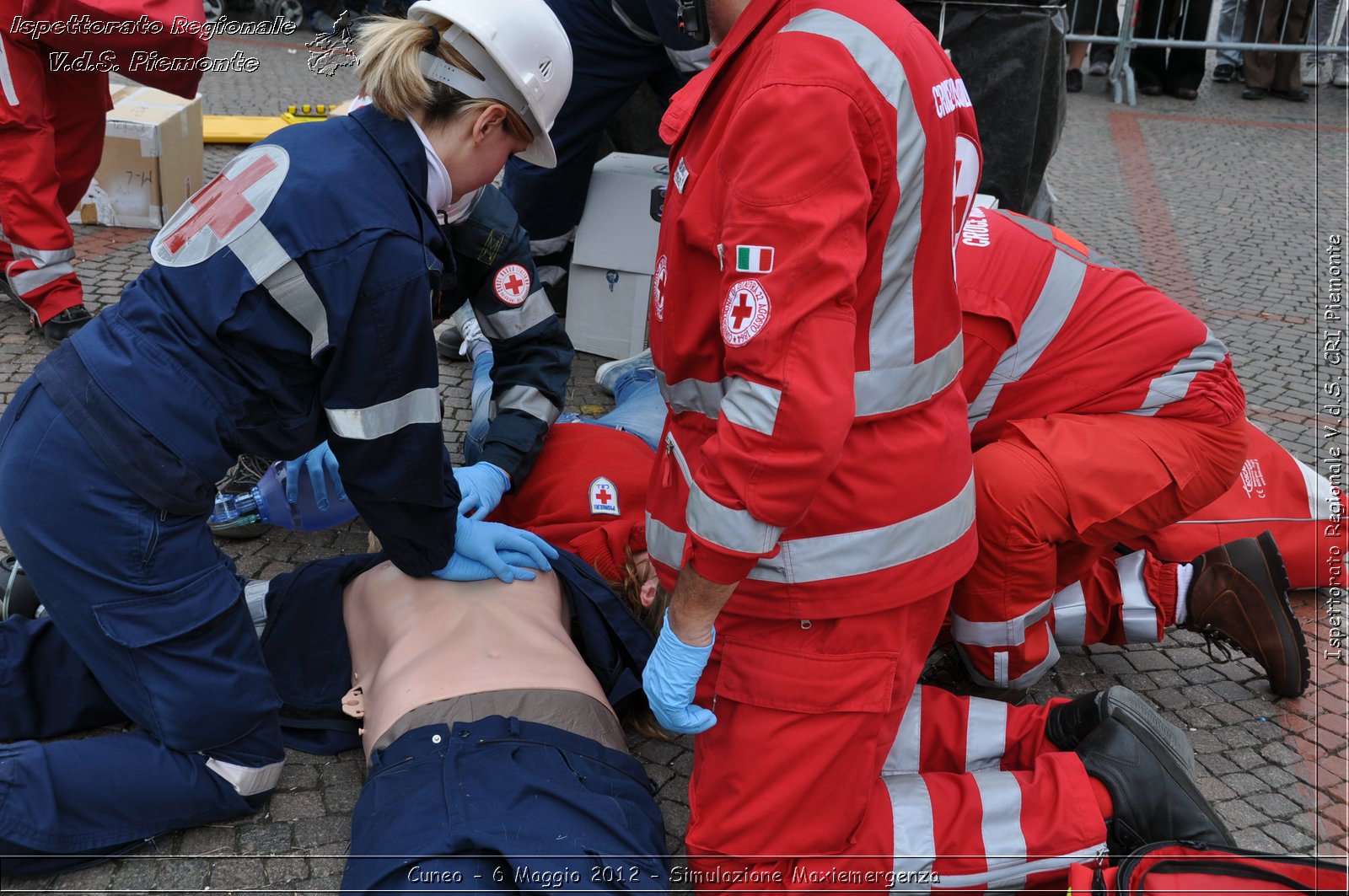 Cuneo - 6 Maggio 2012 - Simulazione Maxiemergenza- Croce Rossa Italiana - Ispettorato Regionale Volontari del Soccorso Piemonte