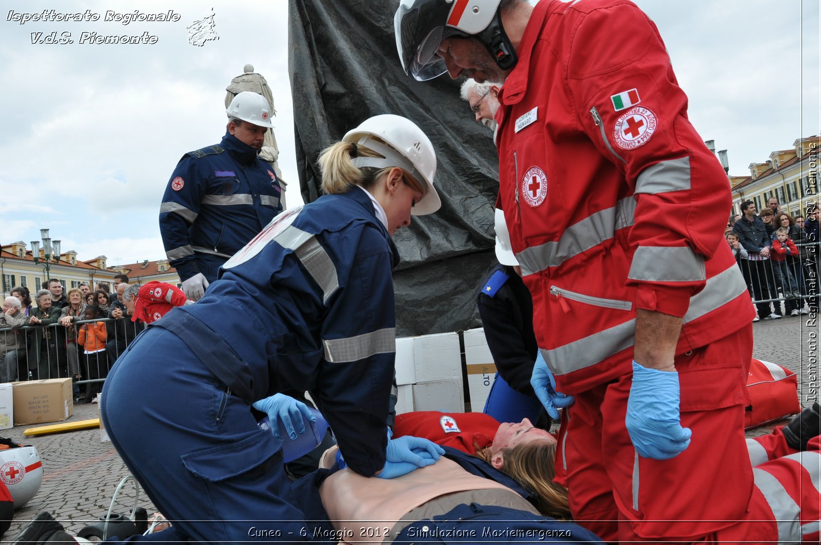 Cuneo - 6 Maggio 2012 - Simulazione Maxiemergenza- Croce Rossa Italiana - Ispettorato Regionale Volontari del Soccorso Piemonte