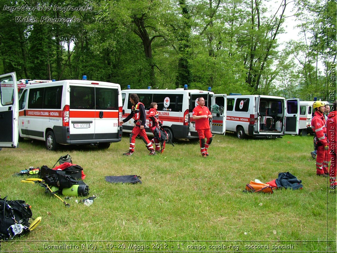 Dormelletto (NO) - 19-20 Maggio 2012 - 1 campo scuola regionale soccorsi speciali Croce Rossa Italiana - Croce Rossa Italiana - Ispettorato Regionale Volontari del Soccorso Piemonte