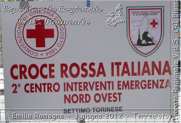 Emilia Romagna - 3 giugno 2012 - Terremoto - Croce Rossa Italiana - Ispettorato Regionale Volontari del Soccorso del Piemonte