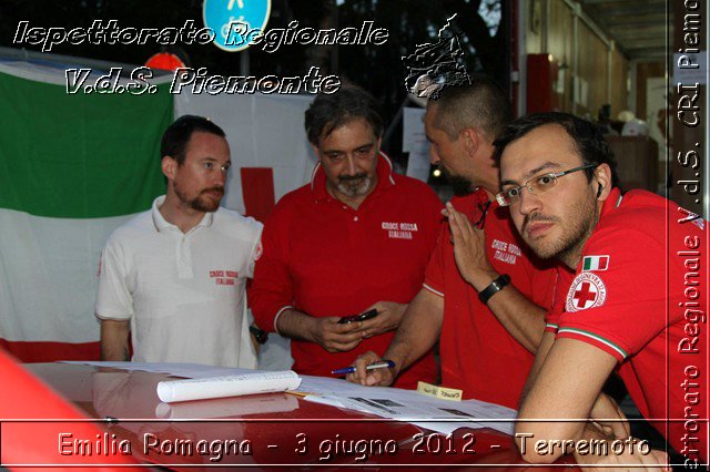 Emilia Romagna - 3 giugno 2012 - Terremoto - Croce Rossa Italiana - Ispettorato Regionale Volontari del Soccorso del Piemonte