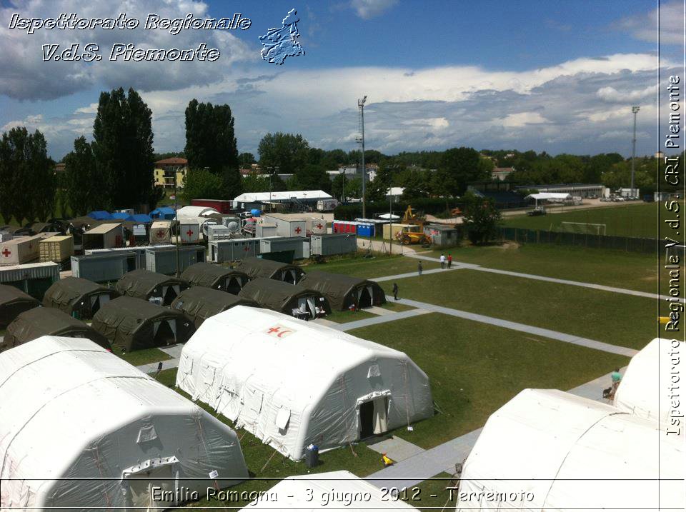 Emilia Romagna - 3 giugno 2012 - Terremoto - Croce Rossa Italiana - Ispettorato Regionale Volontari del Soccorso del Piemonte