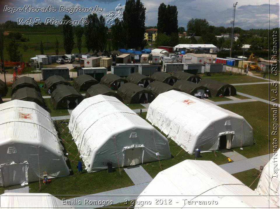 Emilia Romagna - 3 giugno 2012 - Terremoto - Croce Rossa Italiana - Ispettorato Regionale Volontari del Soccorso del Piemonte