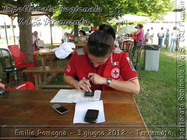 Emilia Romagna - 3 giugno 2012 - Terremoto - Croce Rossa Italiana - Ispettorato Regionale Volontari del Soccorso del Piemonte