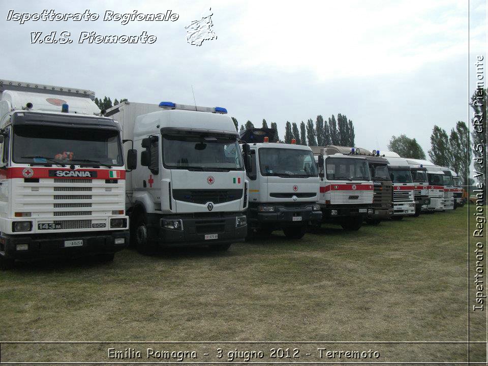 Emilia Romagna - 3 giugno 2012 - Terremoto - Croce Rossa Italiana - Ispettorato Regionale Volontari del Soccorso del Piemonte