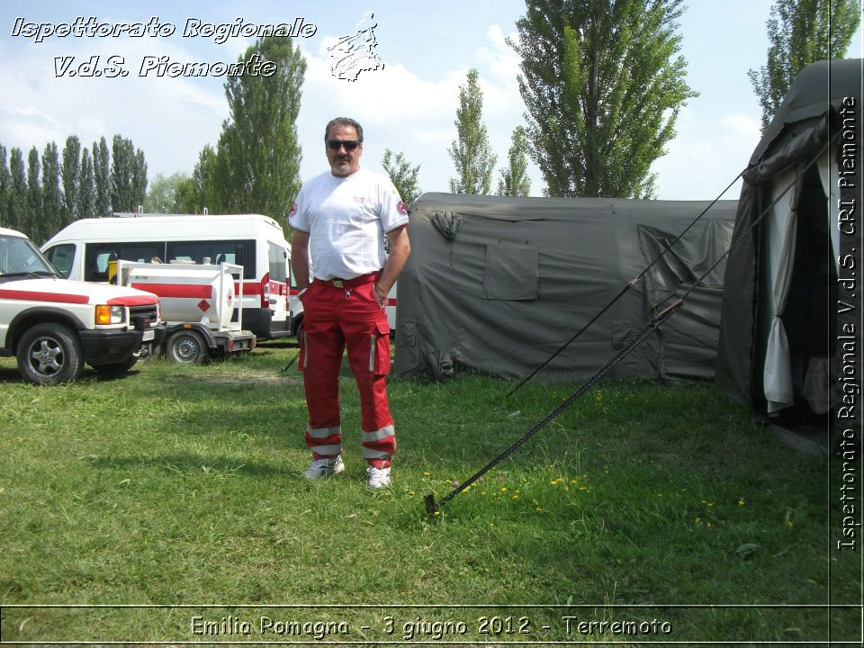 Emilia Romagna - 3 giugno 2012 - Terremoto - Croce Rossa Italiana - Ispettorato Regionale Volontari del Soccorso del Piemonte