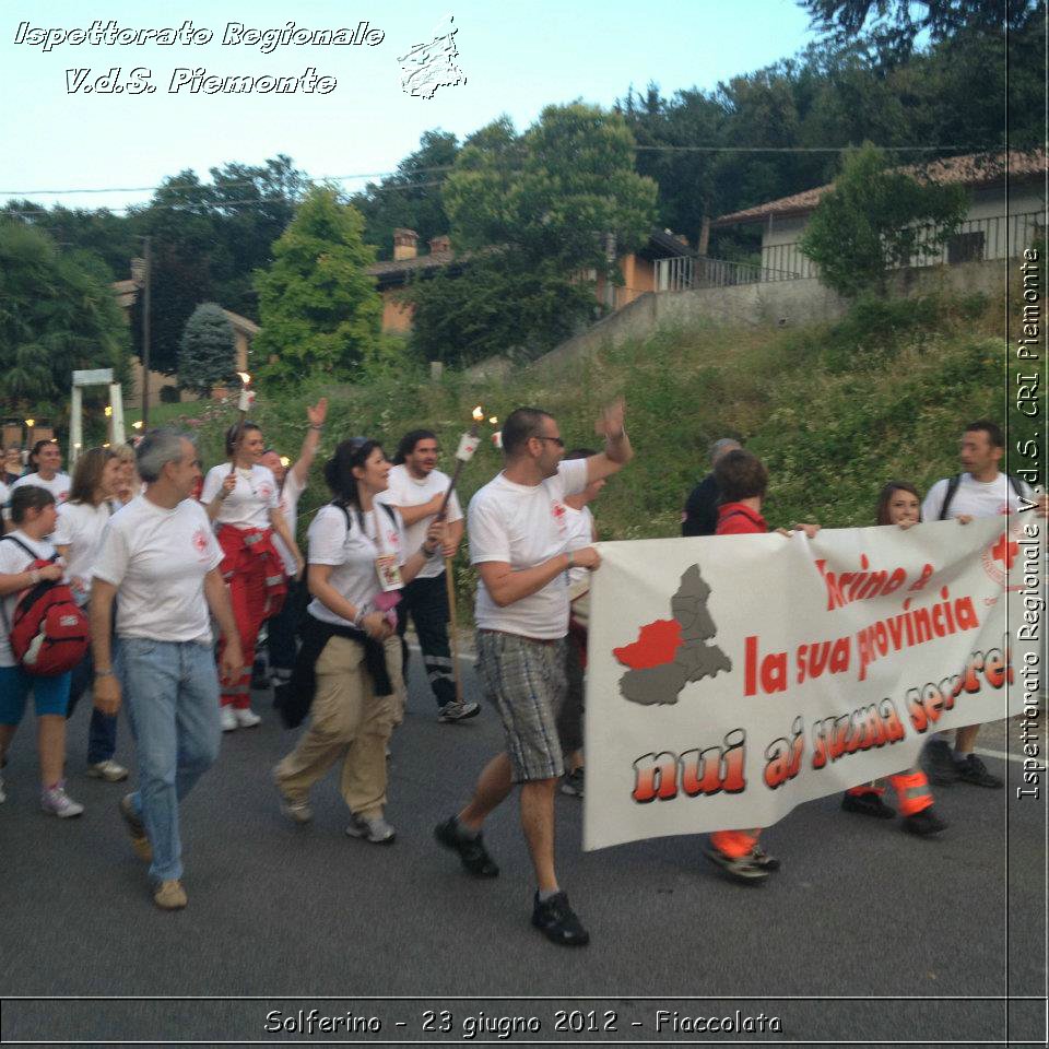 Solferino - 23 giugno 2012 - Fiaccolata - Croce Rossa Italiana - Ispettorato Regionale Volontari del Soccorso del Piemonte