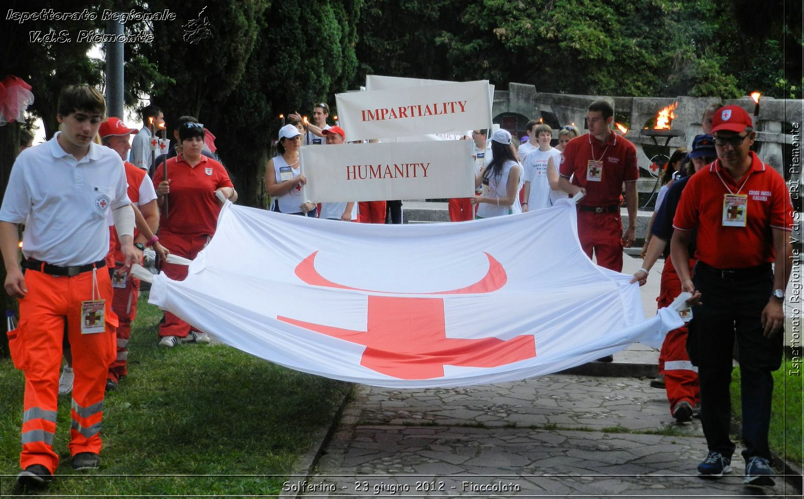 Solferino - 23 giugno 2012 - Fiaccolata - Croce Rossa Italiana - Ispettorato Regionale Volontari del Soccorso del Piemonte