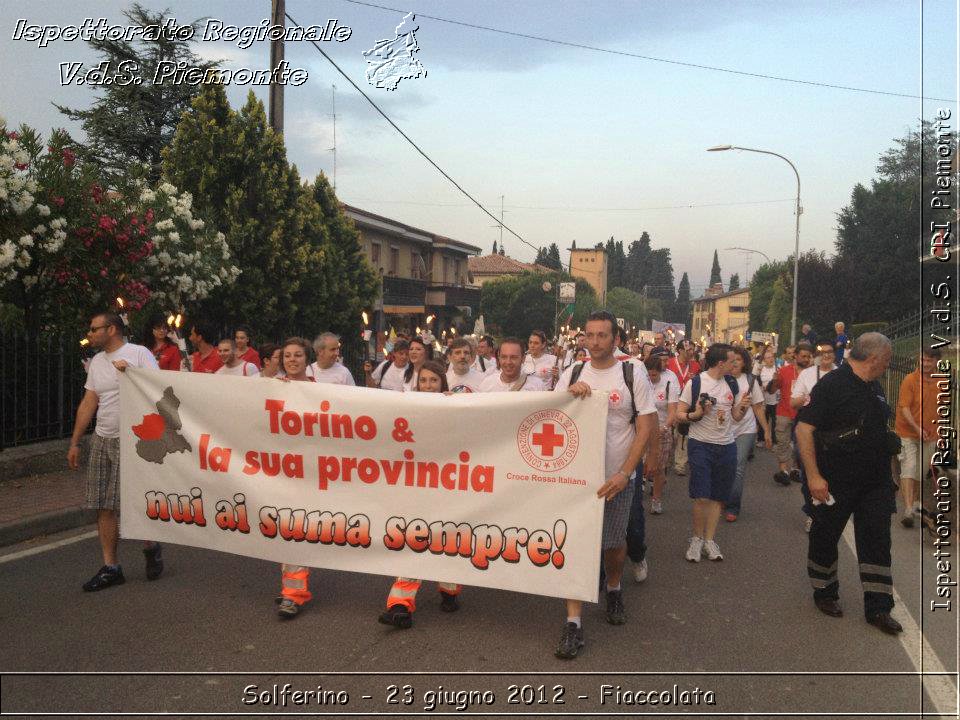 Solferino - 23 giugno 2012 - Fiaccolata - Croce Rossa Italiana - Ispettorato Regionale Volontari del Soccorso del Piemonte