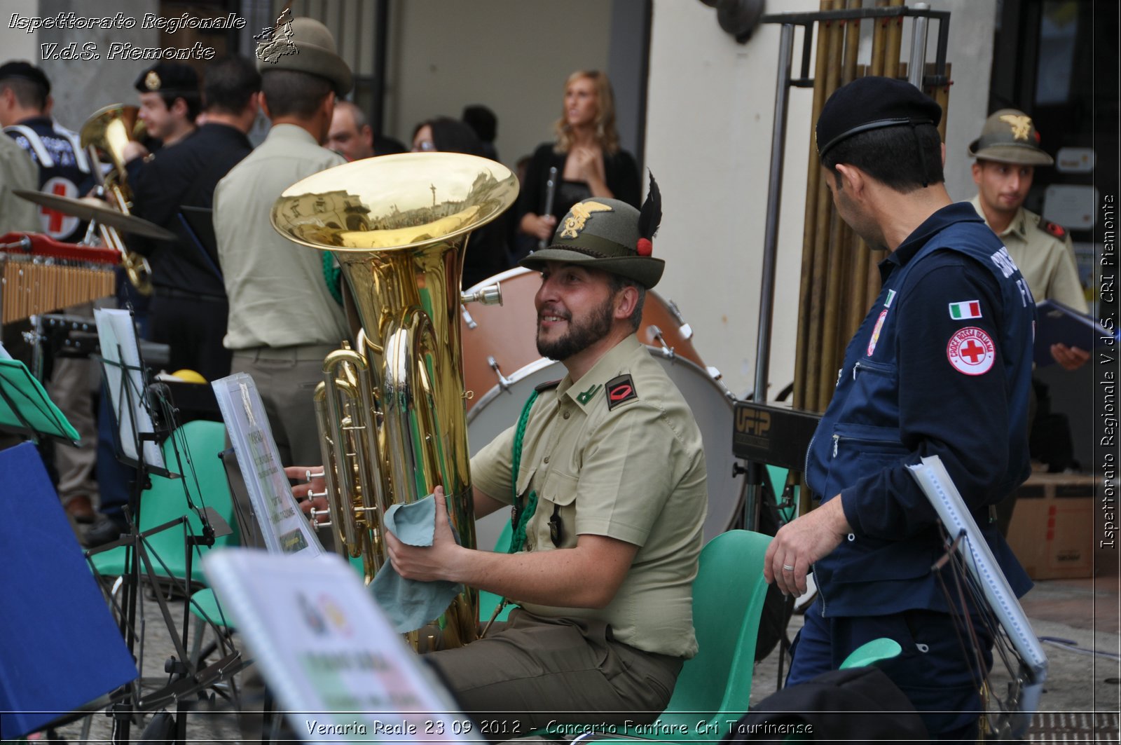 Venaria Reale 23 09 2012 - Concerto Fanfare Cri Taurinense - Croce Rossa Italiana - Ispettorato Regionale Volontari del Soccorso del Piemonte