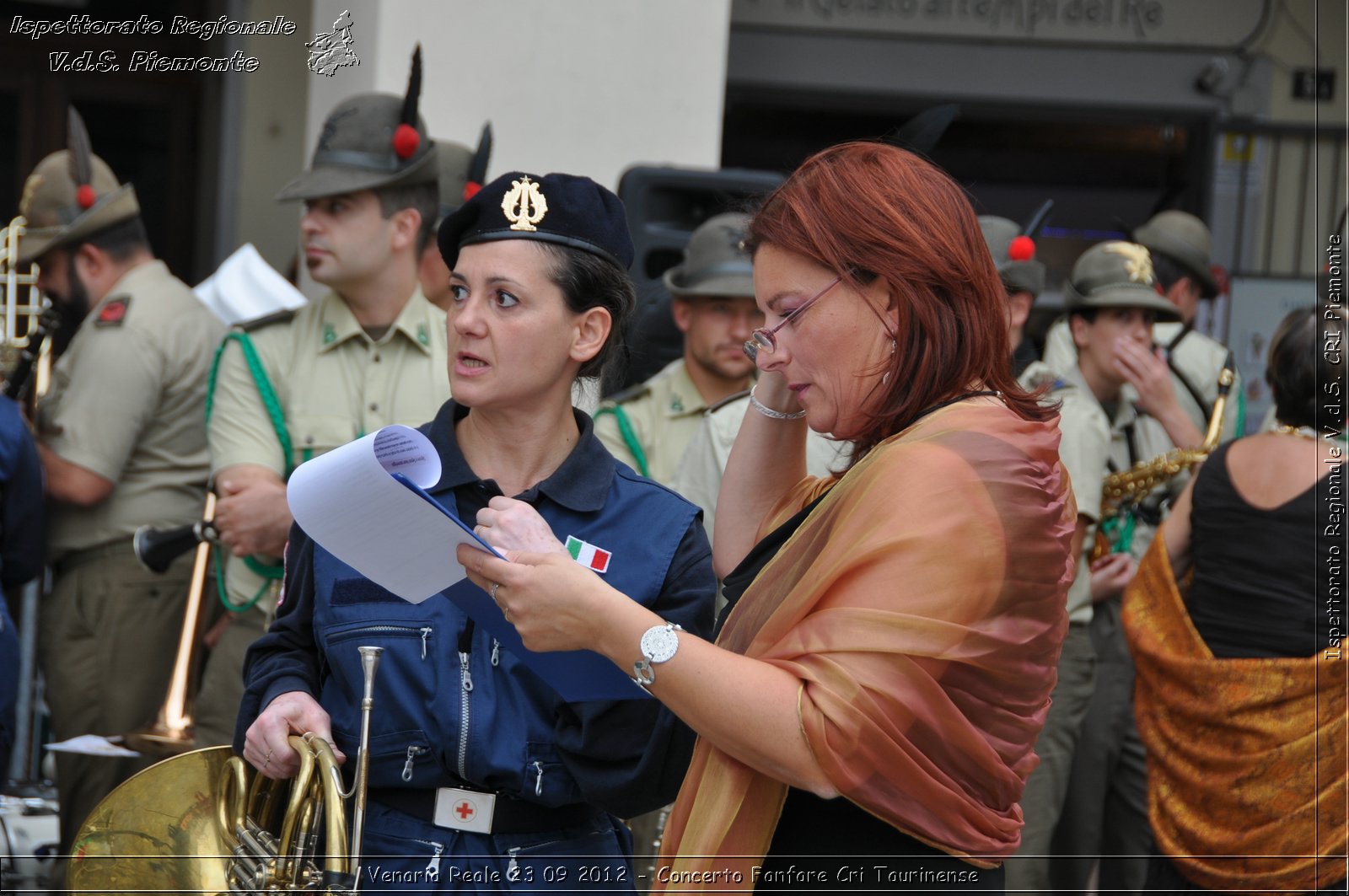 Venaria Reale 23 09 2012 - Concerto Fanfare Cri Taurinense - Croce Rossa Italiana - Ispettorato Regionale Volontari del Soccorso del Piemonte