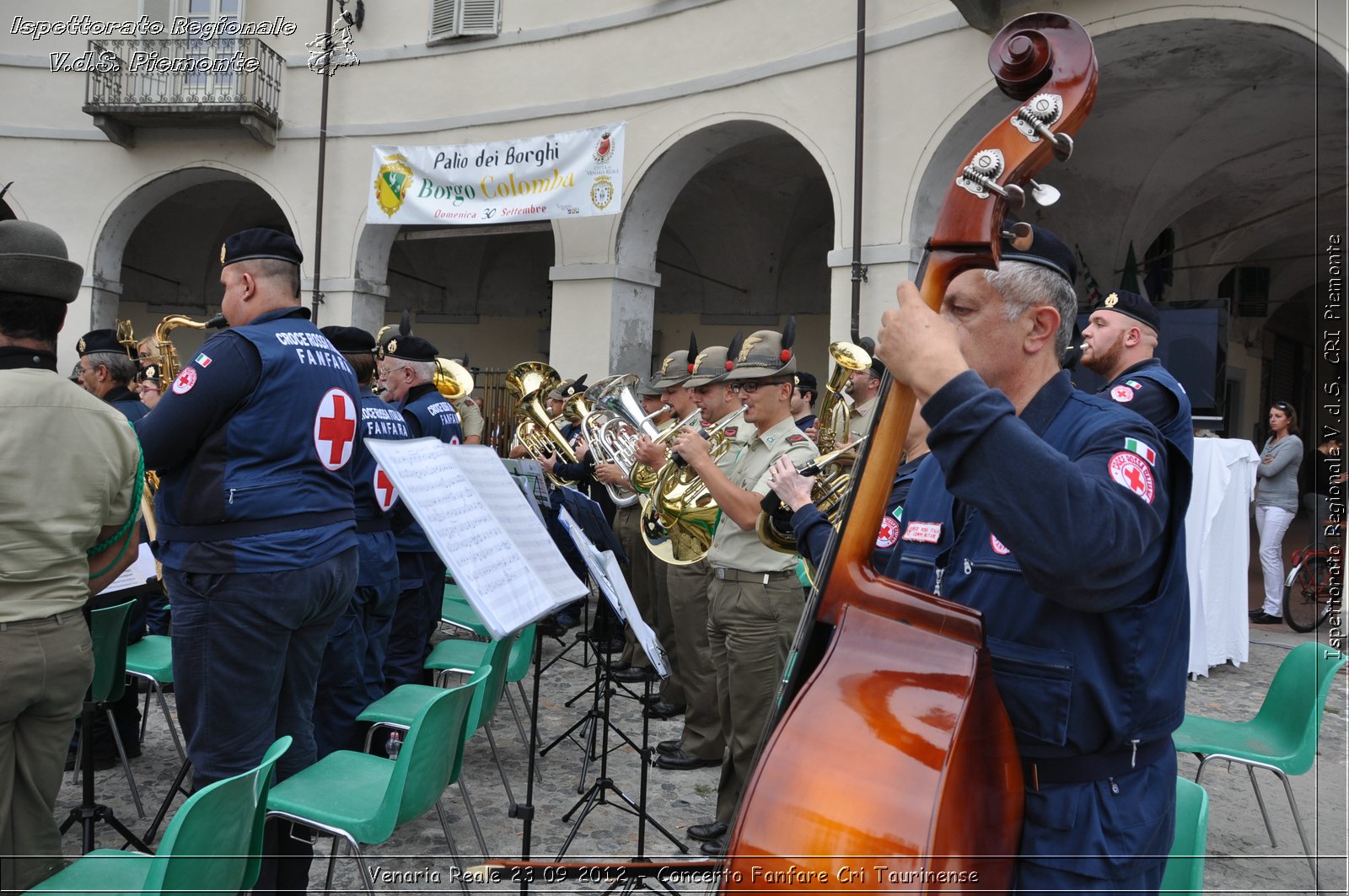 Venaria Reale 23 09 2012 - Concerto Fanfare Cri Taurinense - Croce Rossa Italiana - Ispettorato Regionale Volontari del Soccorso del Piemonte