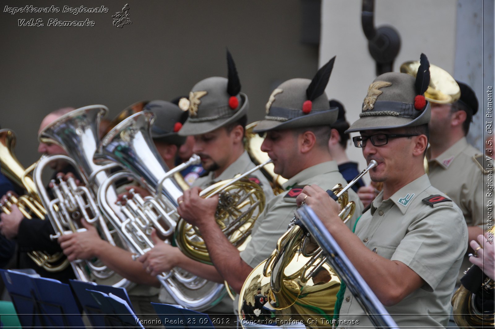 Venaria Reale 23 09 2012 - Concerto Fanfare Cri Taurinense - Croce Rossa Italiana - Ispettorato Regionale Volontari del Soccorso del Piemonte