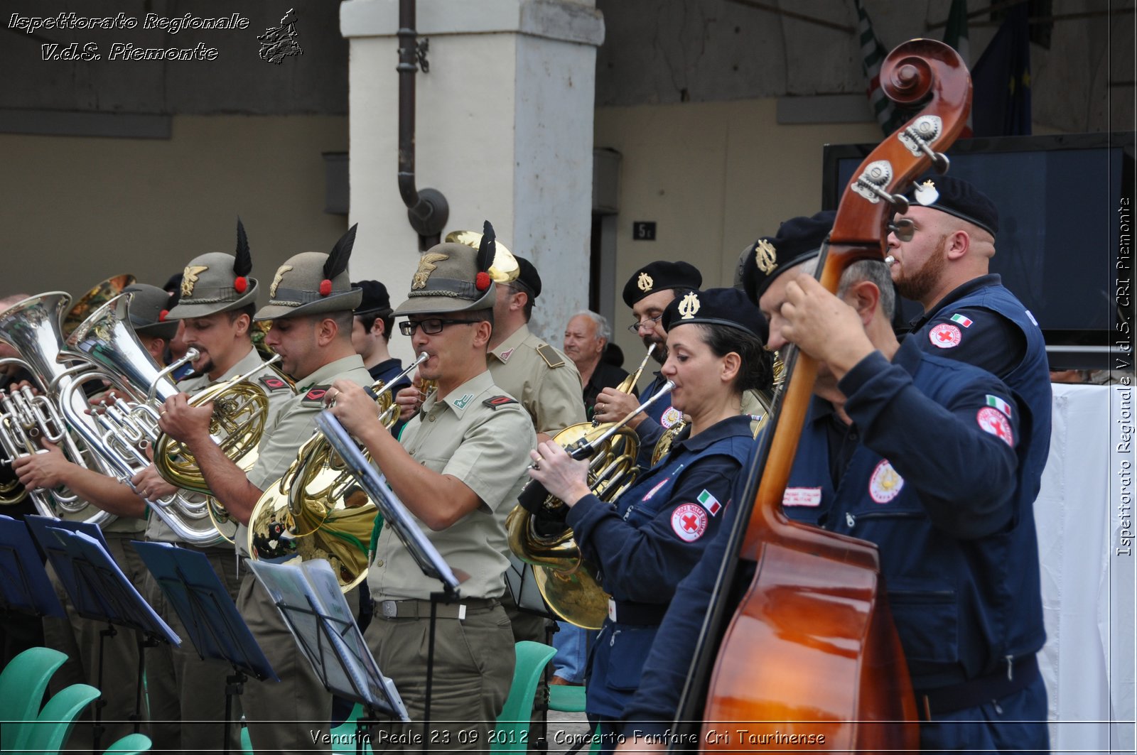 Venaria Reale 23 09 2012 - Concerto Fanfare Cri Taurinense - Croce Rossa Italiana - Ispettorato Regionale Volontari del Soccorso del Piemonte