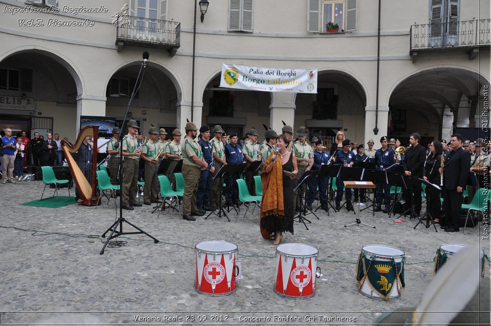 Venaria Reale 23 09 2012 - Concerto Fanfare Cri Taurinense - Croce Rossa Italiana - Ispettorato Regionale Volontari del Soccorso del Piemonte