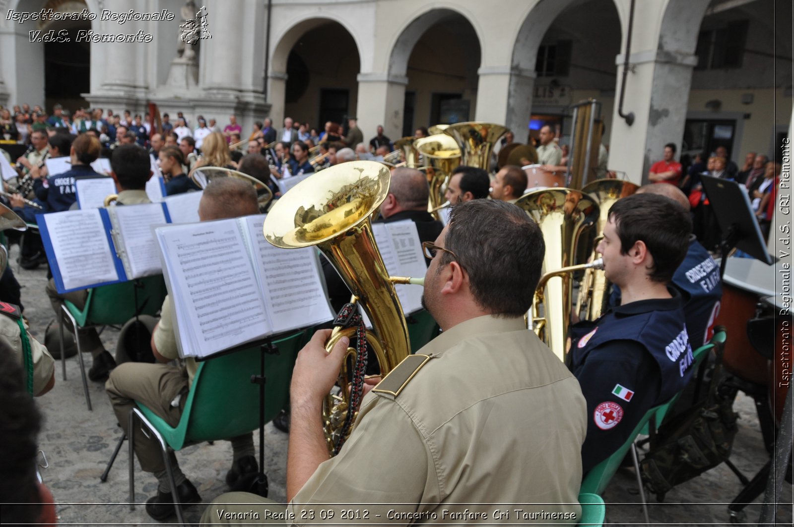 Venaria Reale 23 09 2012 - Concerto Fanfare Cri Taurinense - Croce Rossa Italiana - Ispettorato Regionale Volontari del Soccorso del Piemonte