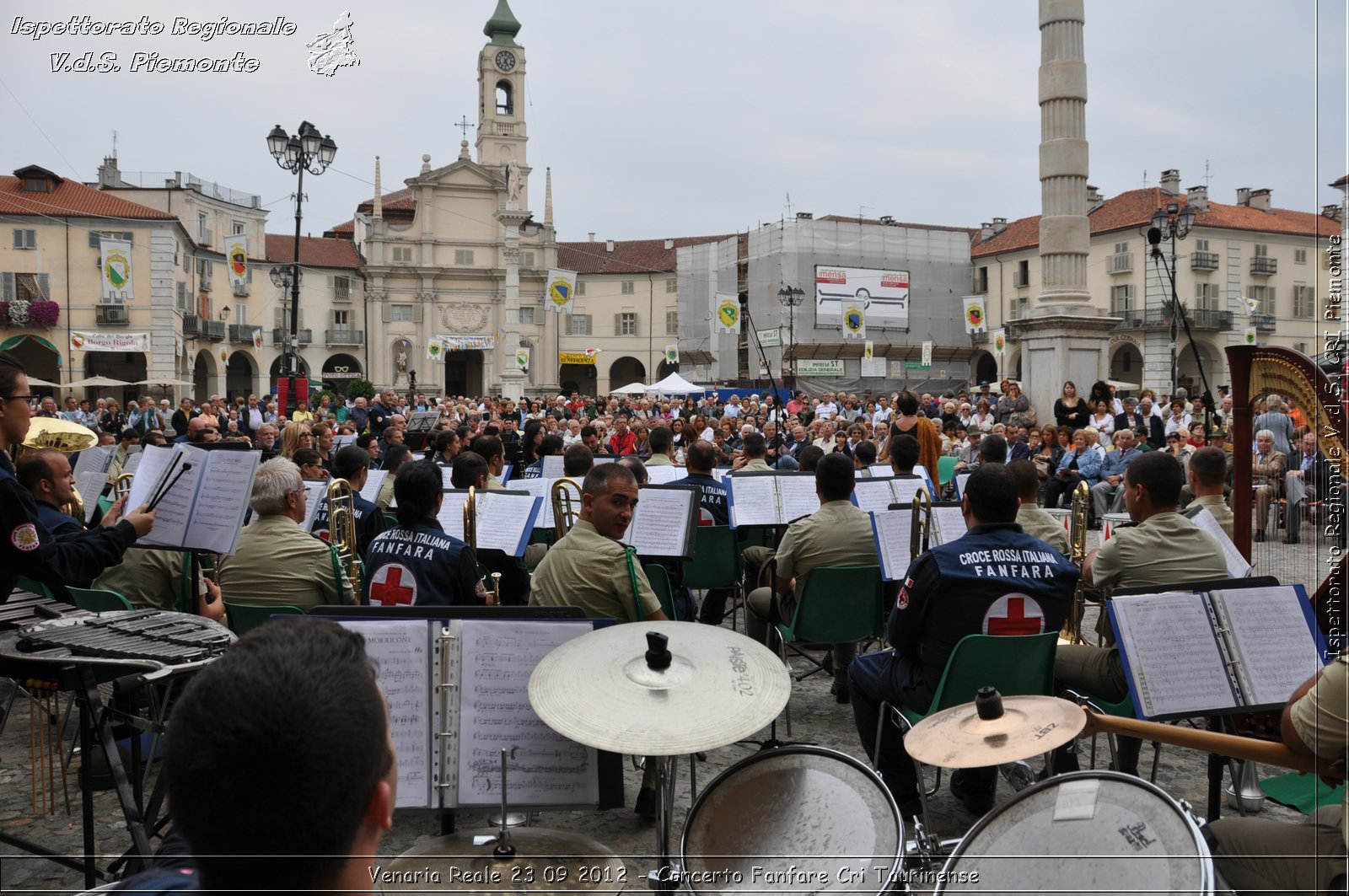 Venaria Reale 23 09 2012 - Concerto Fanfare Cri Taurinense - Croce Rossa Italiana - Ispettorato Regionale Volontari del Soccorso del Piemonte