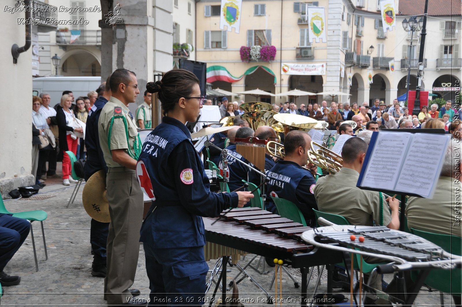 Venaria Reale 23 09 2012 - Concerto Fanfare Cri Taurinense - Croce Rossa Italiana - Ispettorato Regionale Volontari del Soccorso del Piemonte