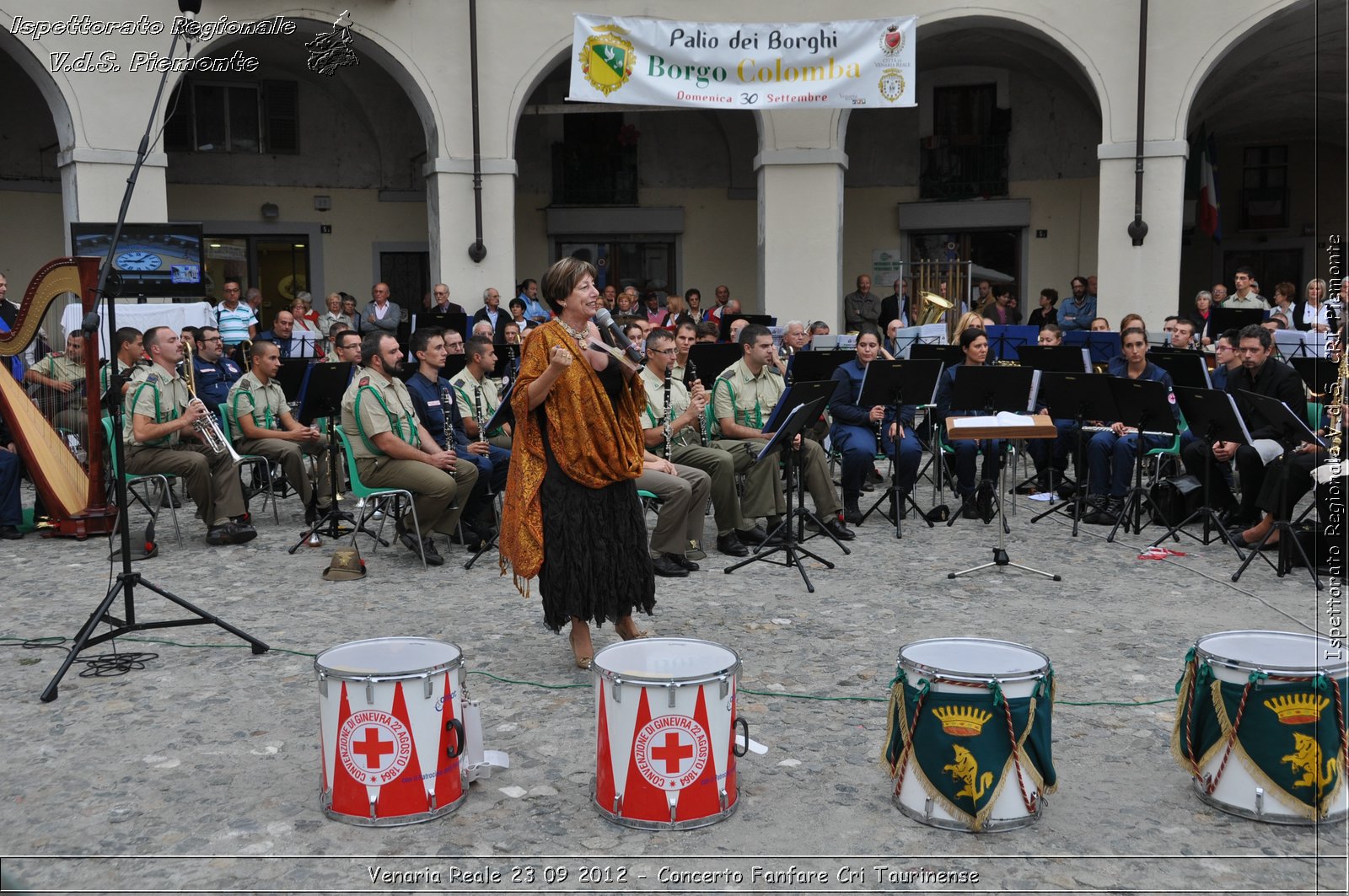 Venaria Reale 23 09 2012 - Concerto Fanfare Cri Taurinense - Croce Rossa Italiana - Ispettorato Regionale Volontari del Soccorso del Piemonte