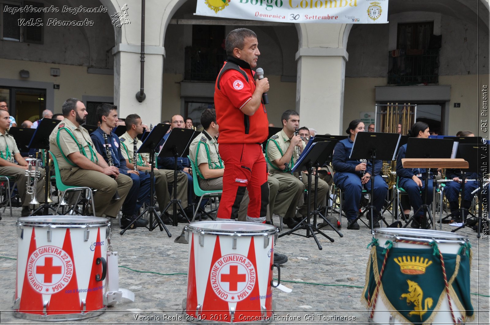 Venaria Reale 23 09 2012 - Concerto Fanfare Cri Taurinense - Croce Rossa Italiana - Ispettorato Regionale Volontari del Soccorso del Piemonte