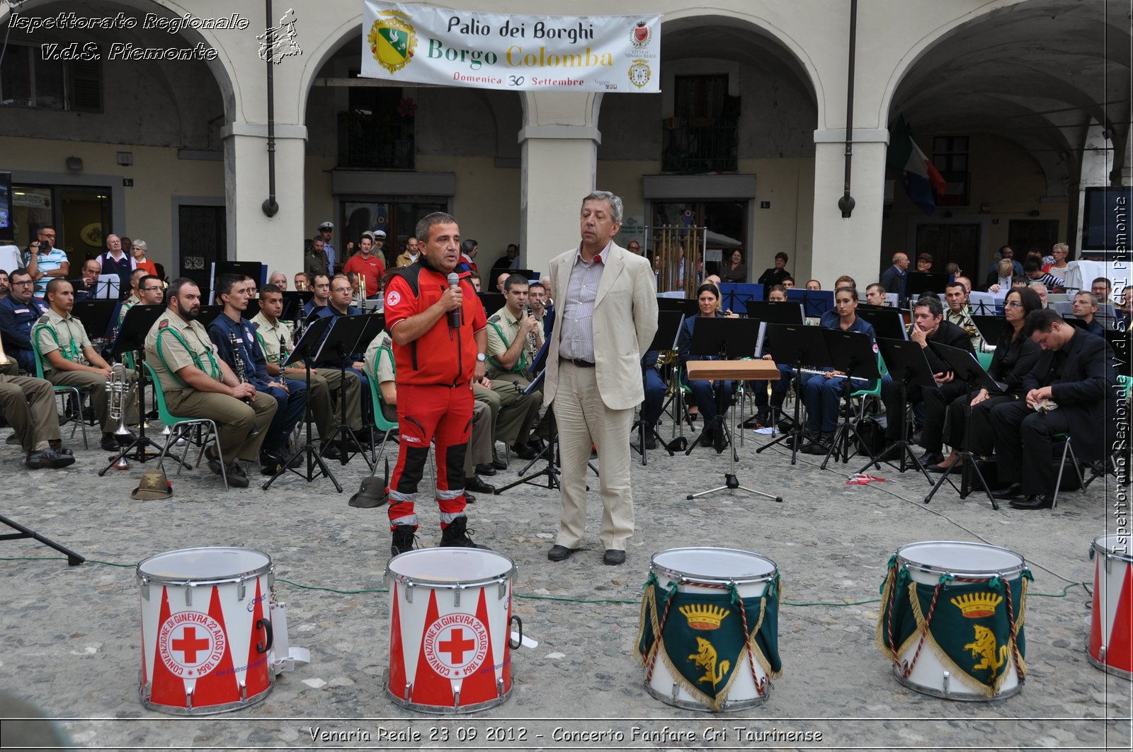 Venaria Reale 23 09 2012 - Concerto Fanfare Cri Taurinense - Croce Rossa Italiana - Ispettorato Regionale Volontari del Soccorso del Piemonte