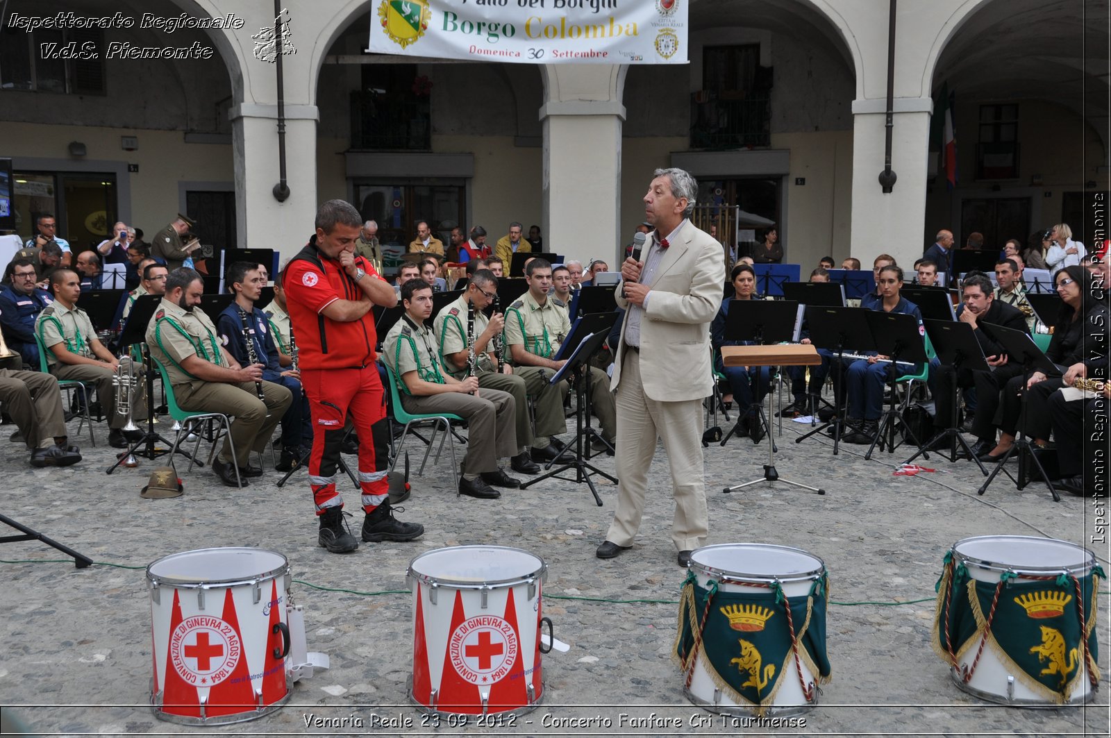 Venaria Reale 23 09 2012 - Concerto Fanfare Cri Taurinense - Croce Rossa Italiana - Ispettorato Regionale Volontari del Soccorso del Piemonte