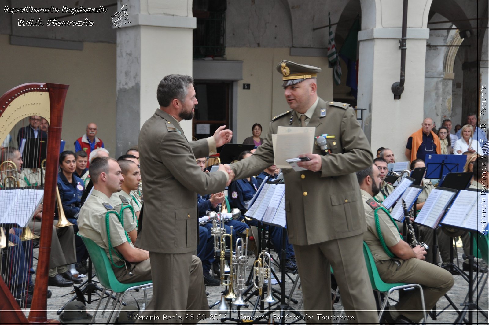 Venaria Reale 23 09 2012 - Concerto Fanfare Cri Taurinense - Croce Rossa Italiana - Ispettorato Regionale Volontari del Soccorso del Piemonte