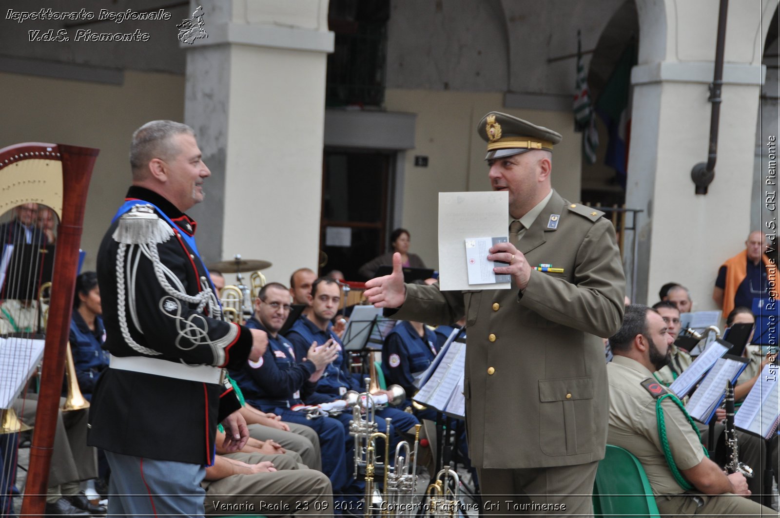 Venaria Reale 23 09 2012 - Concerto Fanfare Cri Taurinense - Croce Rossa Italiana - Ispettorato Regionale Volontari del Soccorso del Piemonte