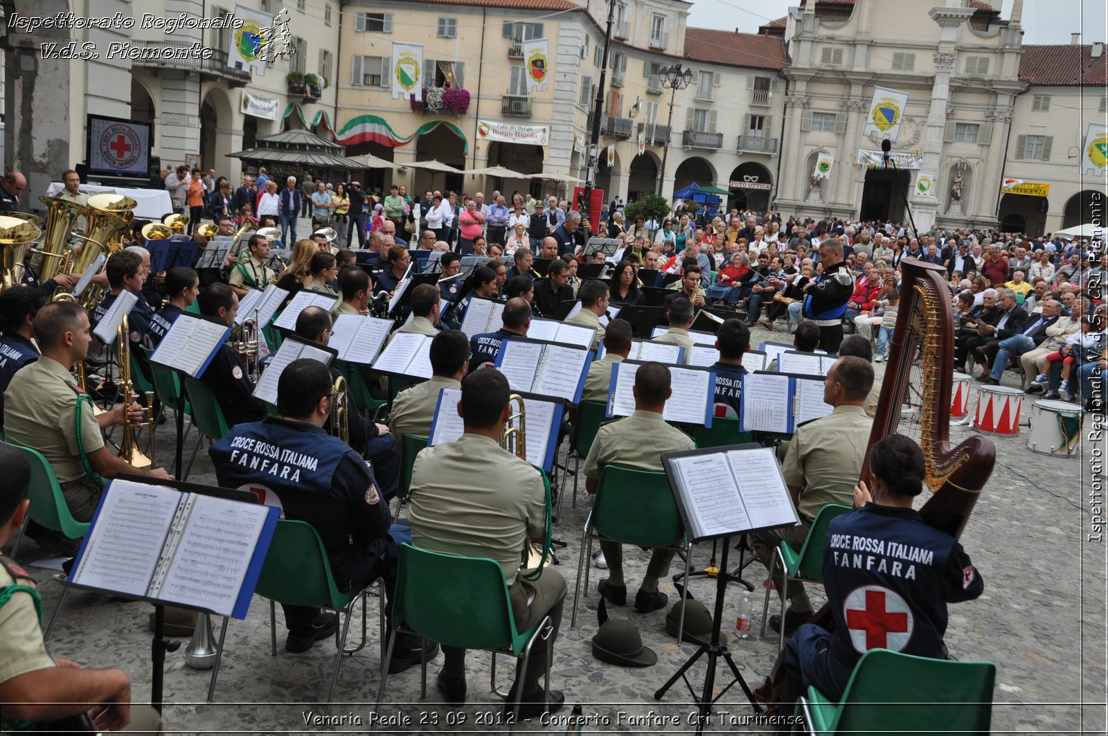 Venaria Reale 23 09 2012 - Concerto Fanfare Cri Taurinense - Croce Rossa Italiana - Ispettorato Regionale Volontari del Soccorso del Piemonte