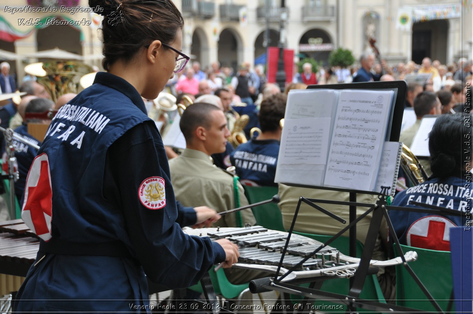 Venaria Reale 23 09 2012 - Concerto Fanfare Cri Taurinense - Croce Rossa Italiana - Ispettorato Regionale Volontari del Soccorso del Piemonte