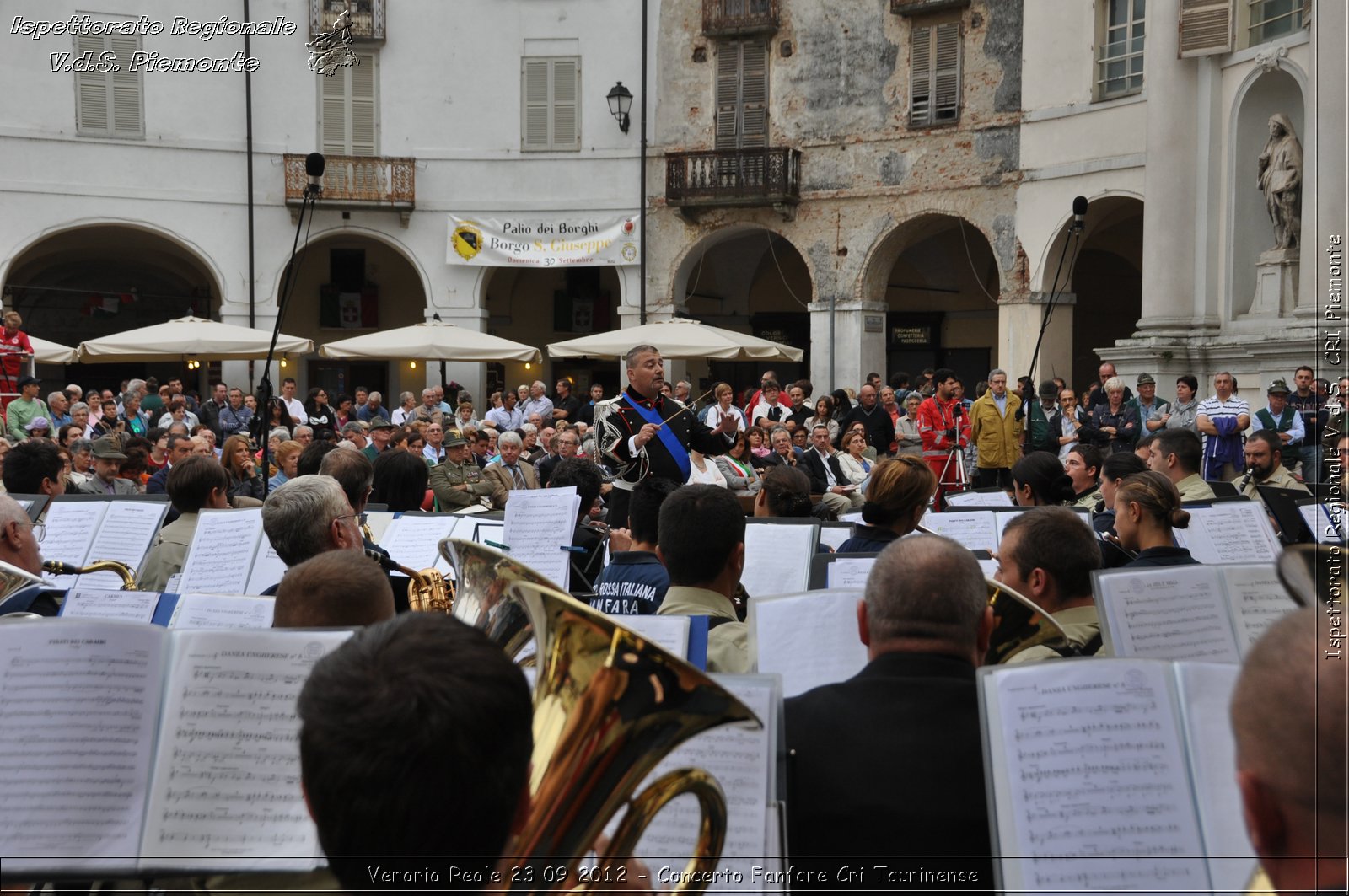 Venaria Reale 23 09 2012 - Concerto Fanfare Cri Taurinense - Croce Rossa Italiana - Ispettorato Regionale Volontari del Soccorso del Piemonte