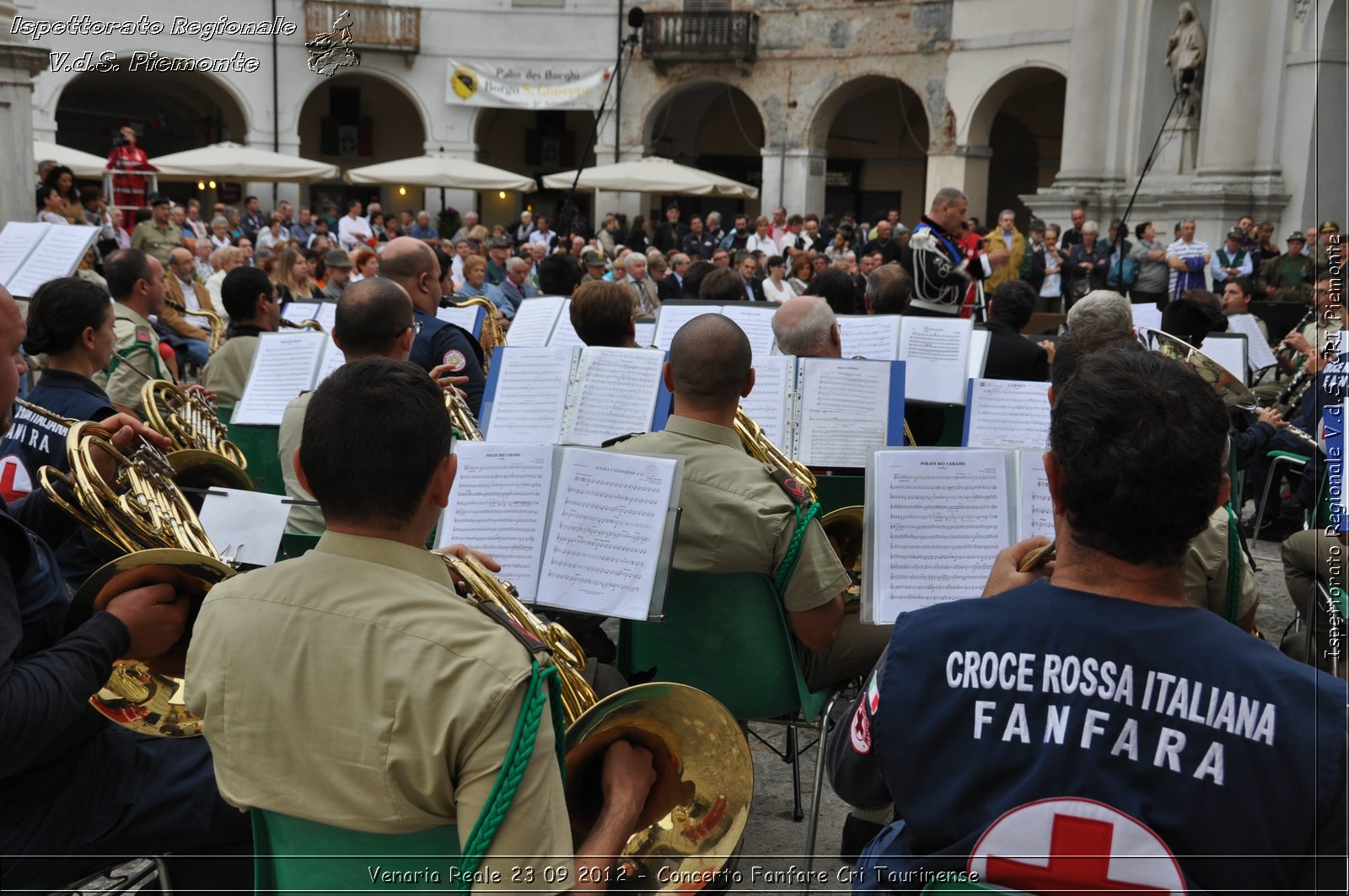 Venaria Reale 23 09 2012 - Concerto Fanfare Cri Taurinense - Croce Rossa Italiana - Ispettorato Regionale Volontari del Soccorso del Piemonte