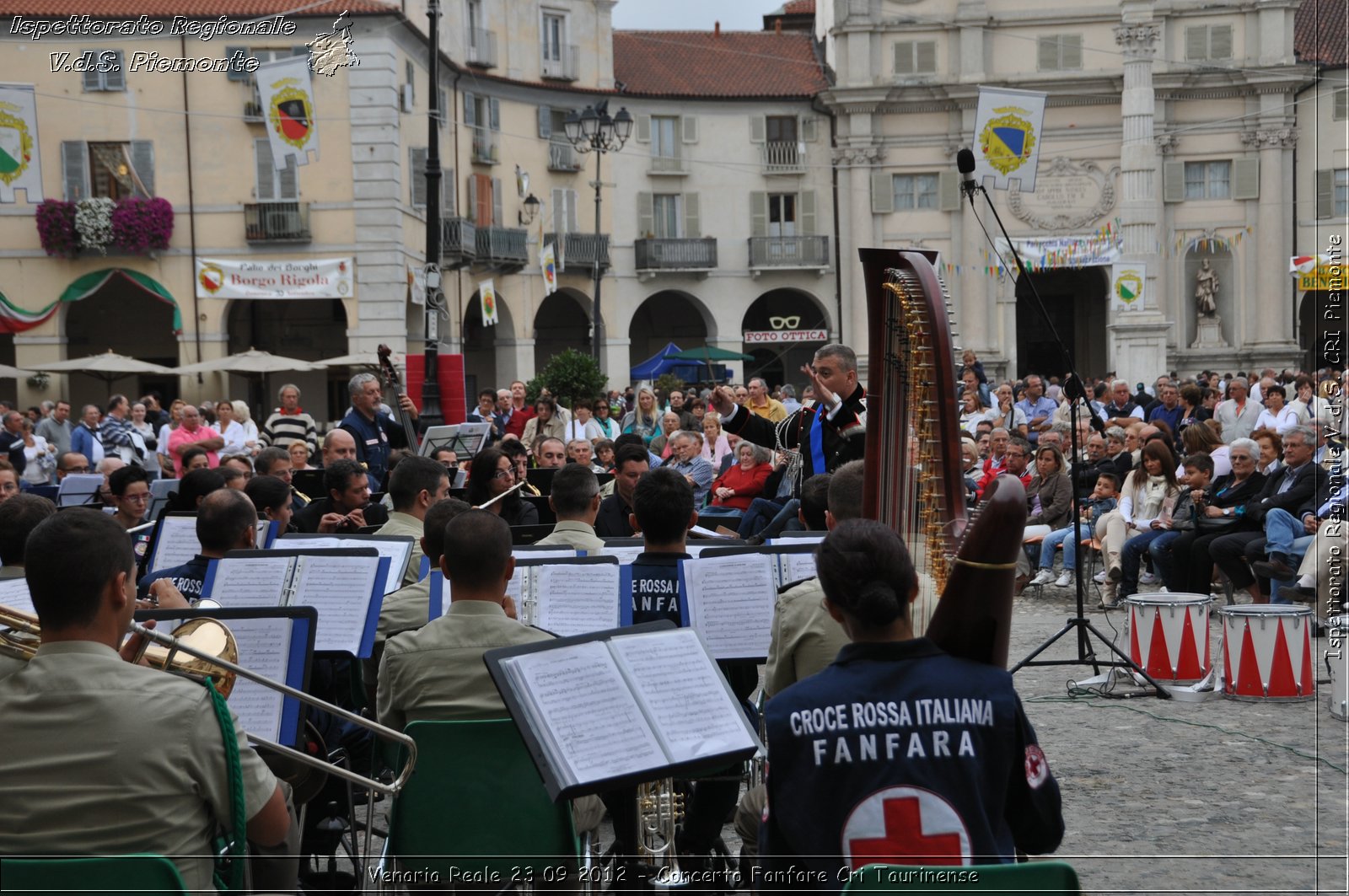 Venaria Reale 23 09 2012 - Concerto Fanfare Cri Taurinense - Croce Rossa Italiana - Ispettorato Regionale Volontari del Soccorso del Piemonte