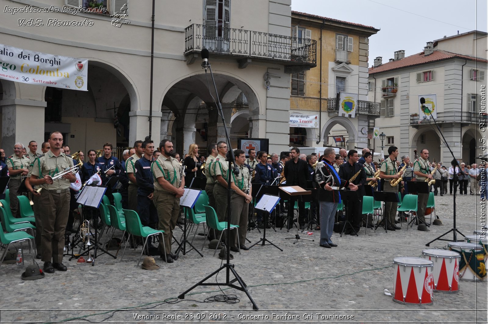 Venaria Reale 23 09 2012 - Concerto Fanfare Cri Taurinense - Croce Rossa Italiana - Ispettorato Regionale Volontari del Soccorso del Piemonte