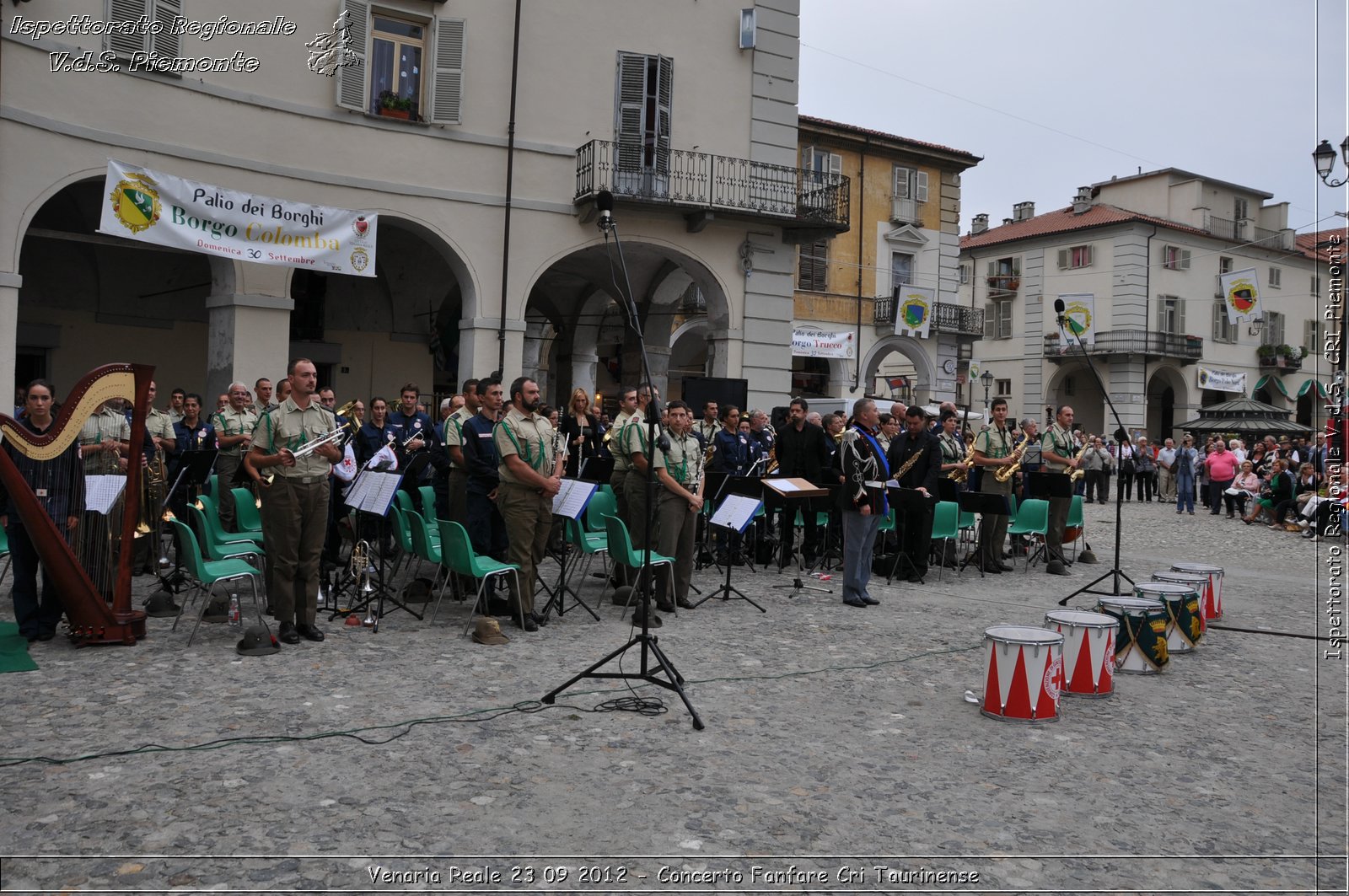 Venaria Reale 23 09 2012 - Concerto Fanfare Cri Taurinense - Croce Rossa Italiana - Ispettorato Regionale Volontari del Soccorso del Piemonte