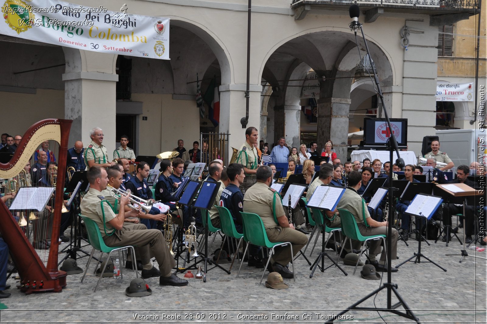 Venaria Reale 23 09 2012 - Concerto Fanfare Cri Taurinense - Croce Rossa Italiana - Ispettorato Regionale Volontari del Soccorso del Piemonte