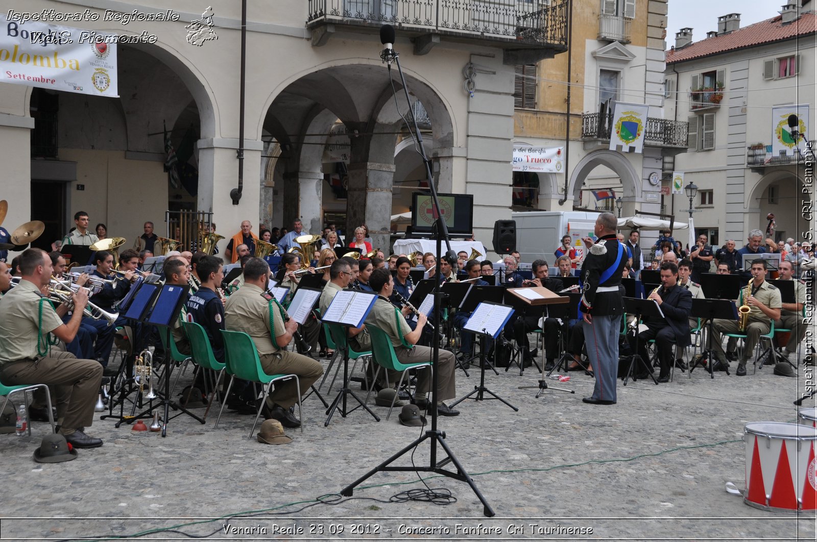 Venaria Reale 23 09 2012 - Concerto Fanfare Cri Taurinense - Croce Rossa Italiana - Ispettorato Regionale Volontari del Soccorso del Piemonte