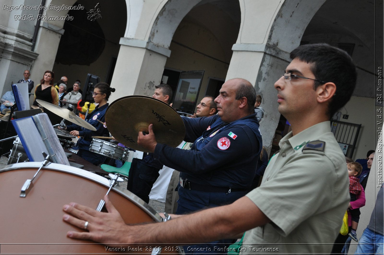 Venaria Reale 23 09 2012 - Concerto Fanfare Cri Taurinense - Croce Rossa Italiana - Ispettorato Regionale Volontari del Soccorso del Piemonte