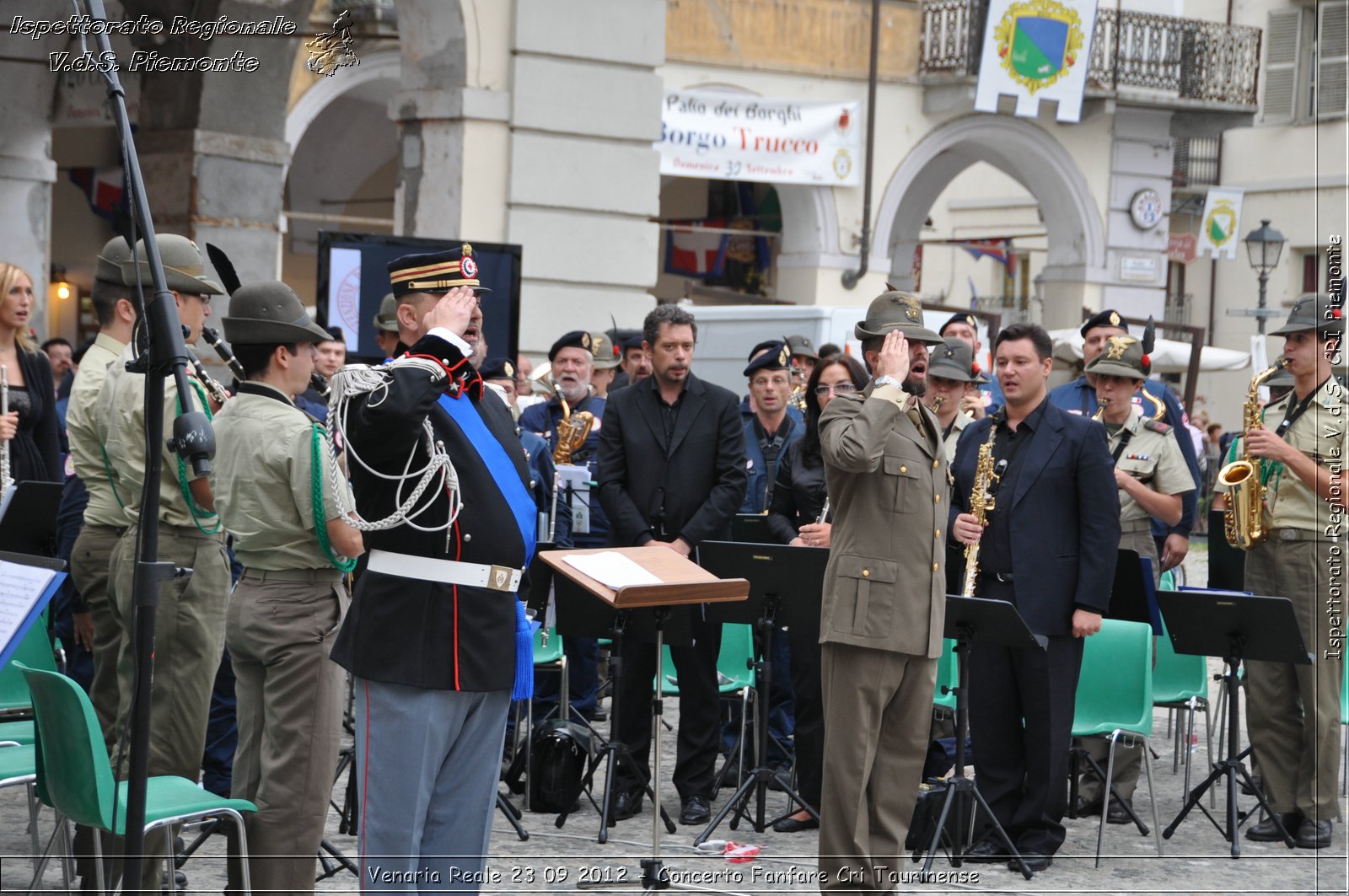 Venaria Reale 23 09 2012 - Concerto Fanfare Cri Taurinense - Croce Rossa Italiana - Ispettorato Regionale Volontari del Soccorso del Piemonte