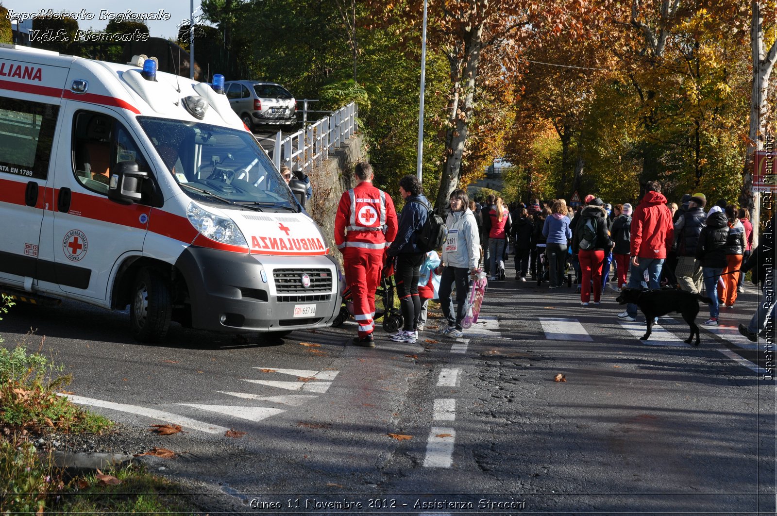 Cuneo 11 Novembre 2012 - Assistenza Stracni - Croce Rossa Italiana - Ispettorato Regionale Volontari del Soccorso del Piemonte