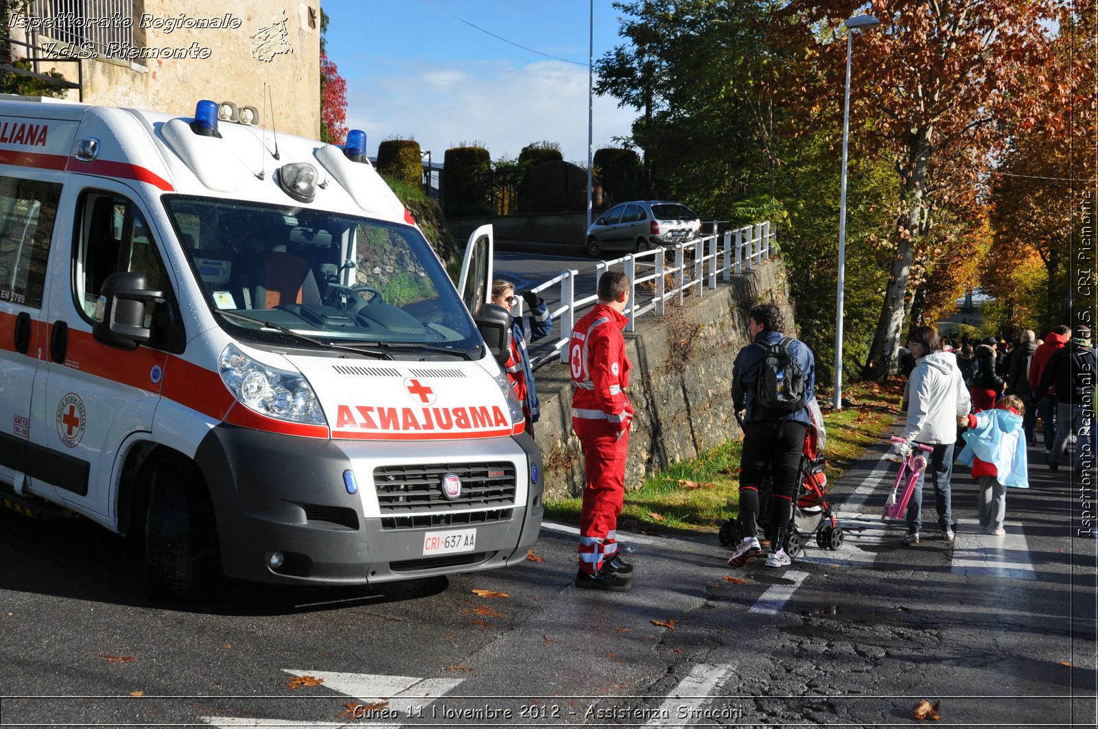 Cuneo 11 Novembre 2012 - Assistenza Stracni - Croce Rossa Italiana - Ispettorato Regionale Volontari del Soccorso del Piemonte