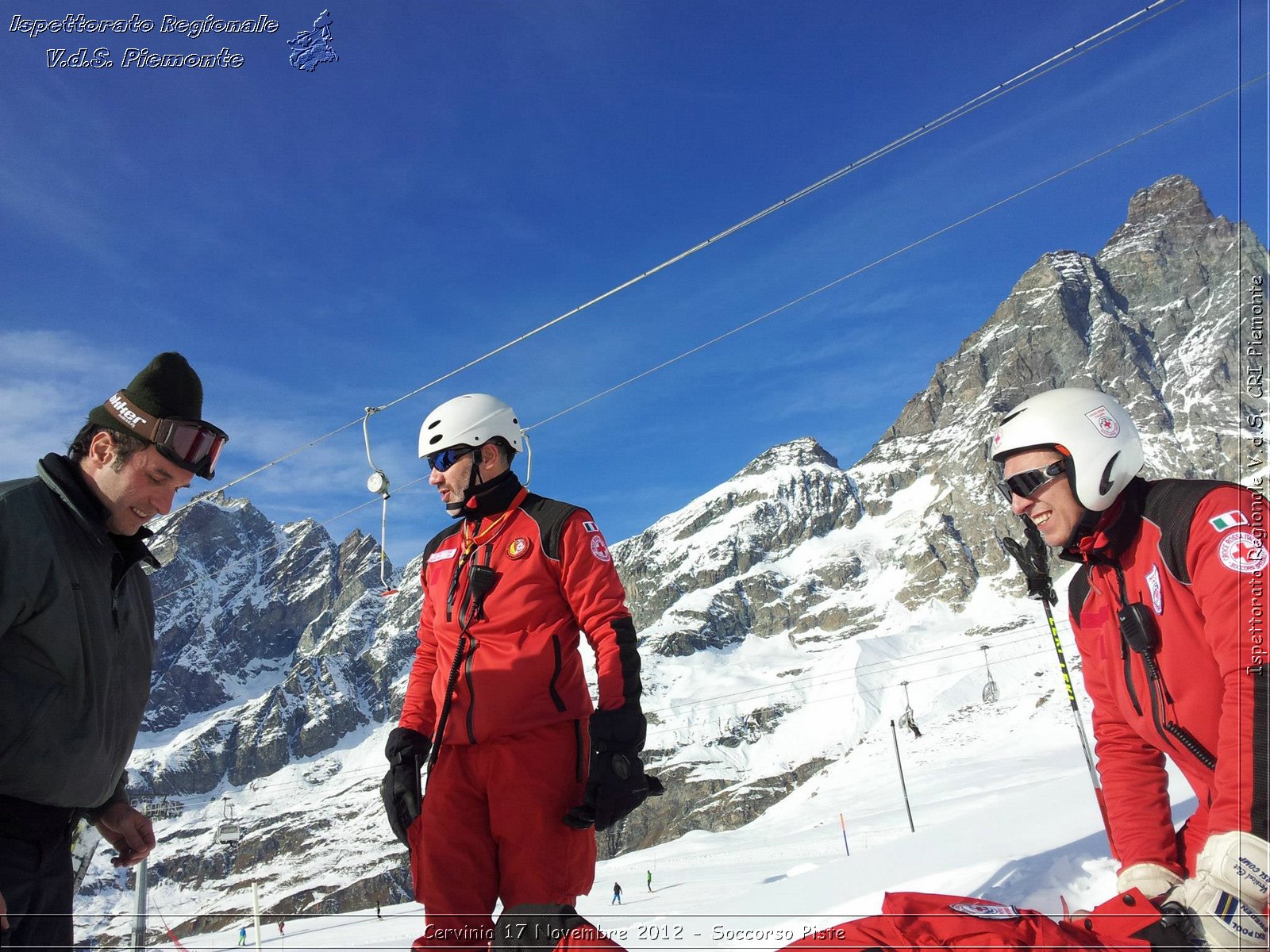 Cervinia 17 Novembre 2012 - Soccorso Piste - Croce Rossa Italiana - Ispettorato Regionale Volontari del Soccorso del Piemonte