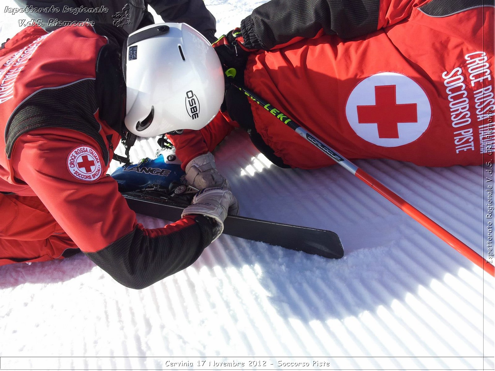 Cervinia 17 Novembre 2012 - Soccorso Piste - Croce Rossa Italiana - Ispettorato Regionale Volontari del Soccorso del Piemonte