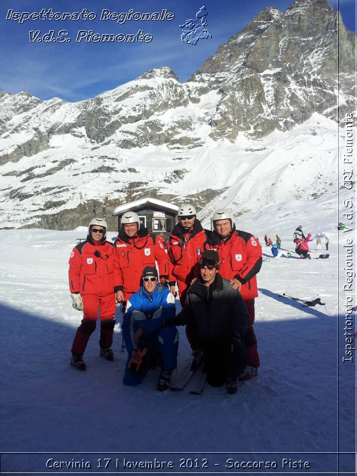 Cervinia 17 Novembre 2012 - Soccorso Piste - Croce Rossa Italiana - Ispettorato Regionale Volontari del Soccorso del Piemonte