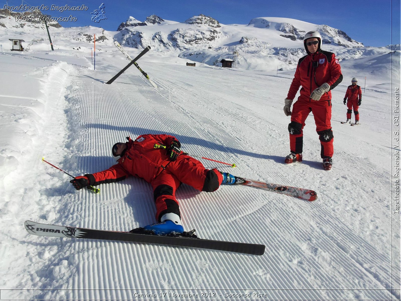 Cervinia 17 Novembre 2012 - Soccorso Piste - Croce Rossa Italiana - Ispettorato Regionale Volontari del Soccorso del Piemonte